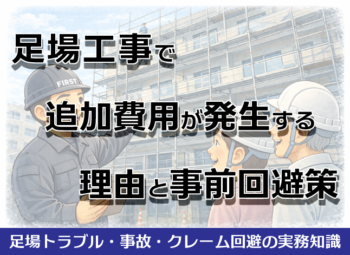 足場工事で追加費用が発生する理由と事前回避策