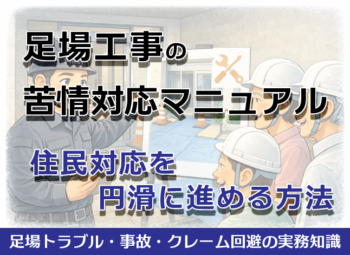 足場工事の苦情対応マニュアル｜住民対応を円滑に進める方法