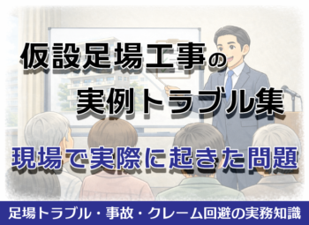 仮設足場工事の実例トラブル集|現場で実際に起きた問題