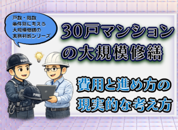 30戸マンションの大規模修繕|費用と進め方の現実的な考え方