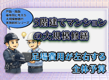 5階建てマンションの大規模修繕｜足場費用が左右する全体予算