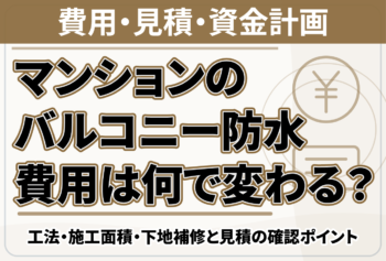 マンションのバルコニー防水費用は何で変わる？工法・施工面積・下地補修と見積の確認ポイント