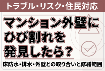 マンションのサッシ周りから雨漏り?外壁との取り合い・原因調査・補修範囲の確認ポイント