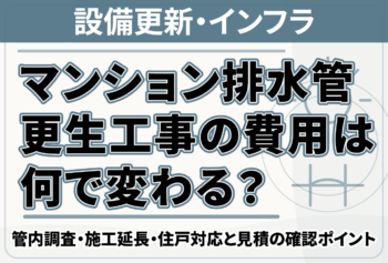 マンション排水管更生工事の費用は何で変わる？管内調査・施工延長・住戸対応と見積の確認ポイント