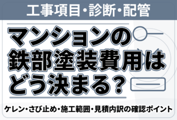 マンションの鉄部塗装費用はどう決まる？ケレン・さび止め・施工範囲・見積内訳の確認ポイント